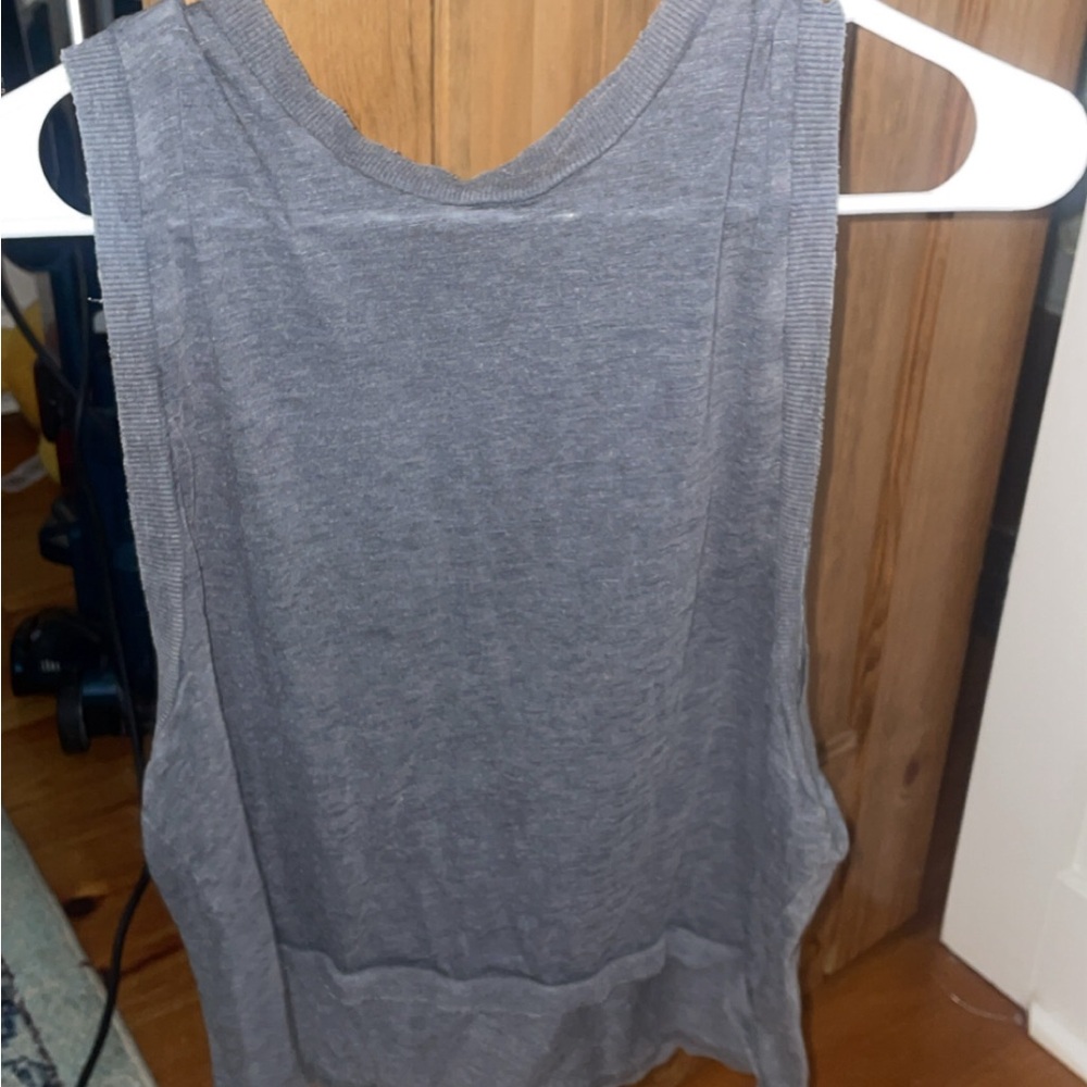 Gray Sleeveless Women's Top